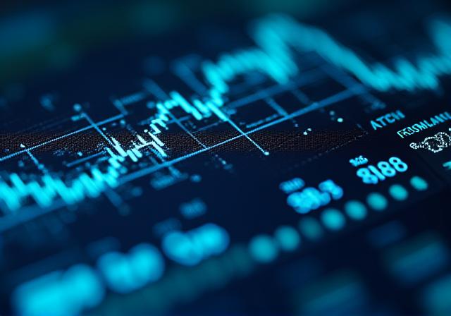 Financial compliance interface with data nodes and stream visualizations